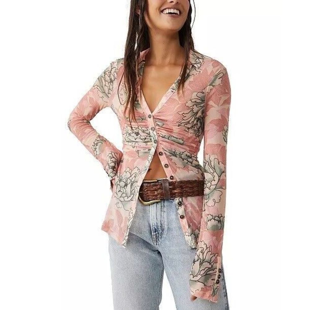 NEW Free People Lucky Shirtee Size L